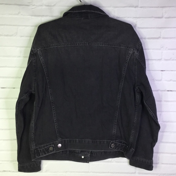 Topshop Boutique Oversized Distressed Jean Jacket - Picture 2 of 8